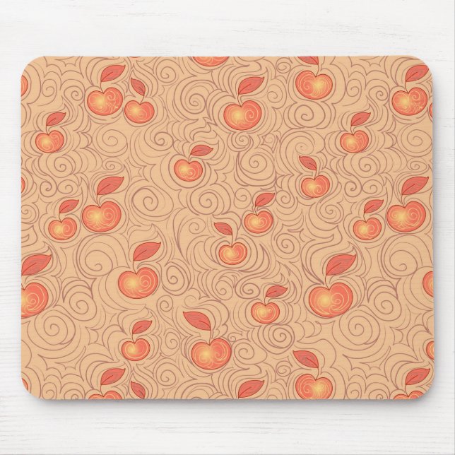 Apples Pattern Mouse Pad (Front)