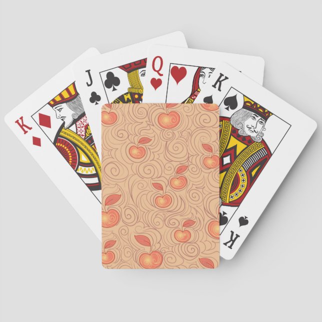 Apples Pattern Poker Cards (Back)