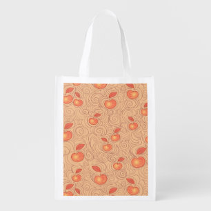 Apples Pattern Reusable Grocery Bag