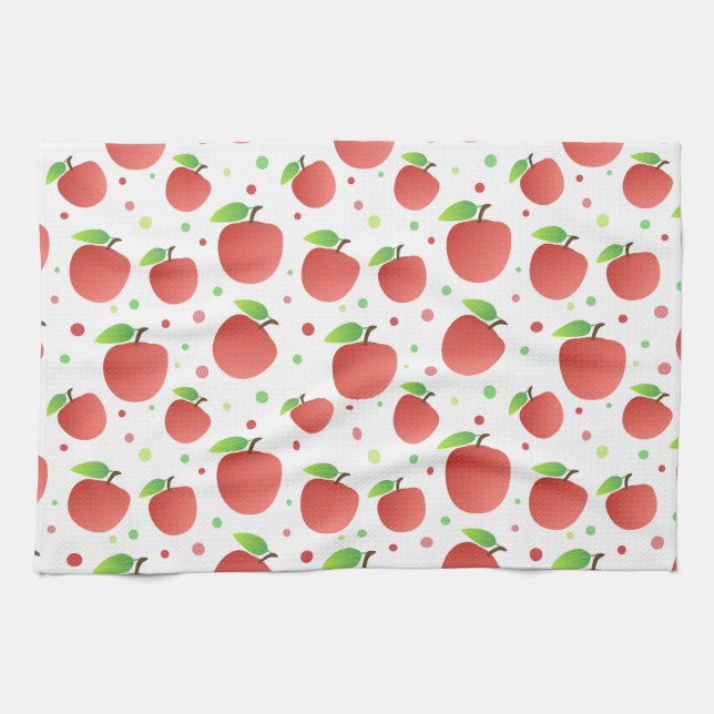 Apples pattern towel (Horizontal)