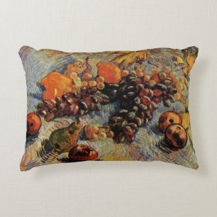 Apples, Pears, Lemons, Grapes by Vincent van Gogh Accent Pillow