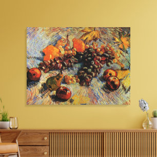 Apples, Pears, Lemons, Grapes by Vincent van Gogh Canvas Print