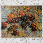 Apples, Pears, Lemons, Grapes by Vincent van Gogh Jigsaw Puzzle<br><div class="desc">Still Life with Apples, Pears, Lemons and Grapes by Vincent van Gogh is a vintage fine art post impressionism still life painting featuring leaves and food, a variety of autumn seasonal fruits. Perfect for a Thanksgiving feast! About the artist: Vincent Willem van Gogh was a Post Impressionist painter whose work...</div>