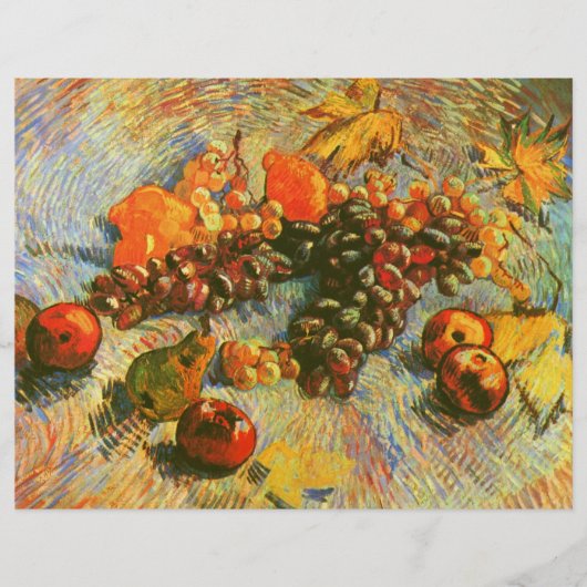 Apples Pears Lemons & Grapes Van Gogh Fine Art (Front)