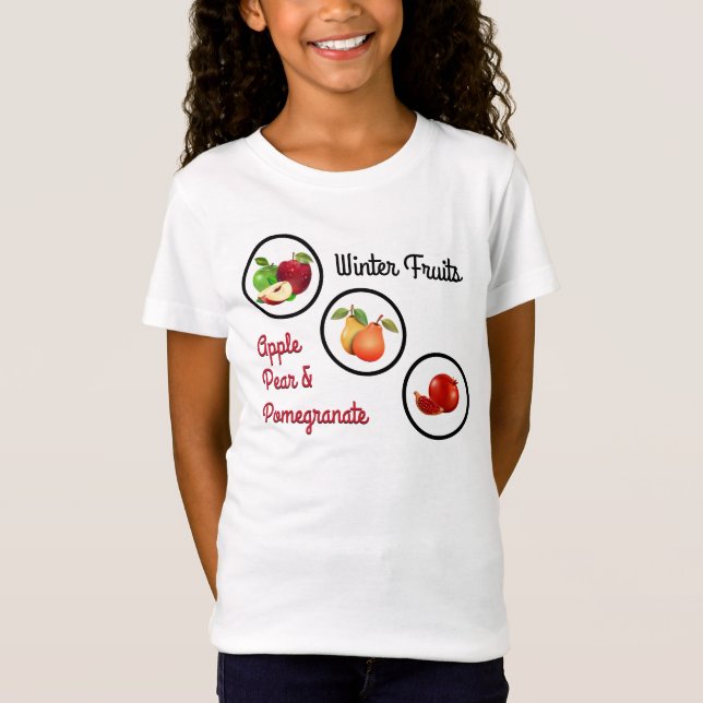 Apples, Pears & Pomegranates T-Shirt (Front)