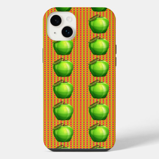 Apples Plaid Iphone Case (Back)