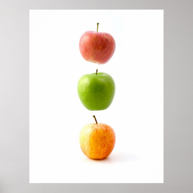 Apples The Forbidden Floating Fruit Art Poster (Front)