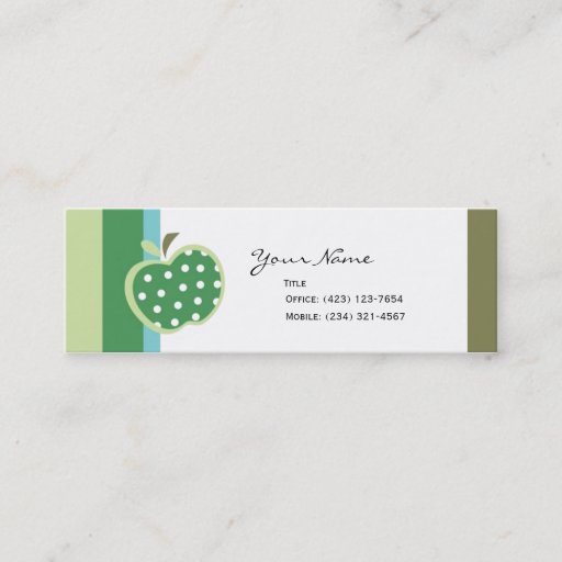 Customizable Apples to Apples Business Card Template