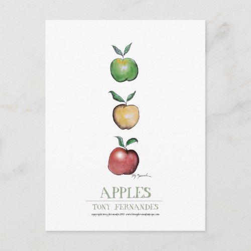 Apples tony fernandes postcard