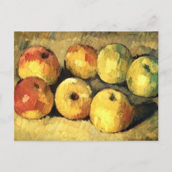 Apples Vintage Impressionism Cezanne Postcard by lazyrivergreetings at Zazzle