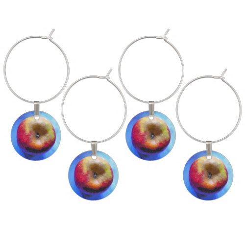 APPLES WINE GLASS CHARM