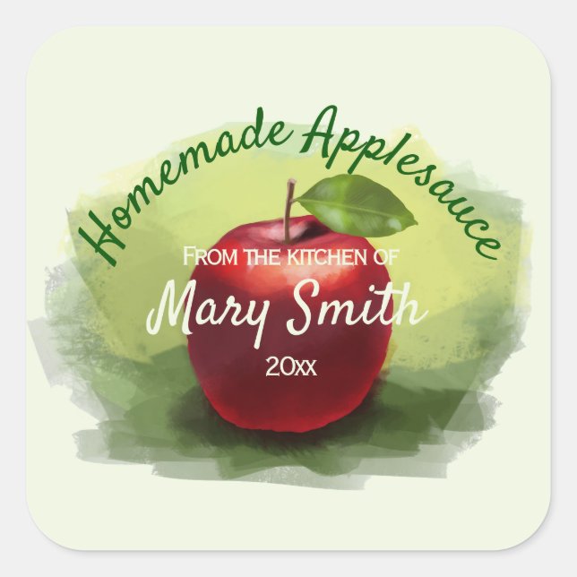 Applesauce Design Canning Label (Front)