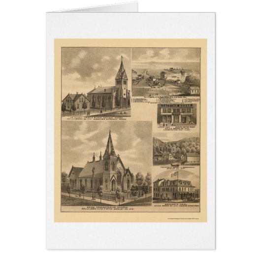 Appleton, MN Panoramic Map - 1874 Cards (Front)