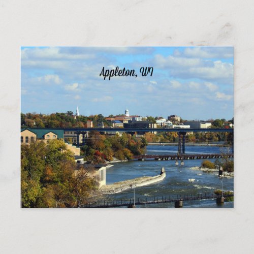 Appleton Wisconsin landscape photograph Postcard