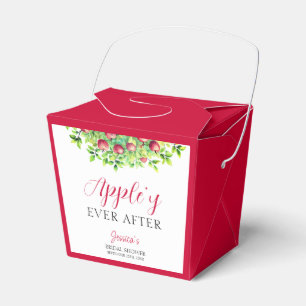 Appley Ever After Apple Fall Bridal Shower  Favor Boxes