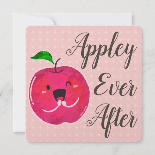 Appley Ever After _ Apple Pun Holiday Card
