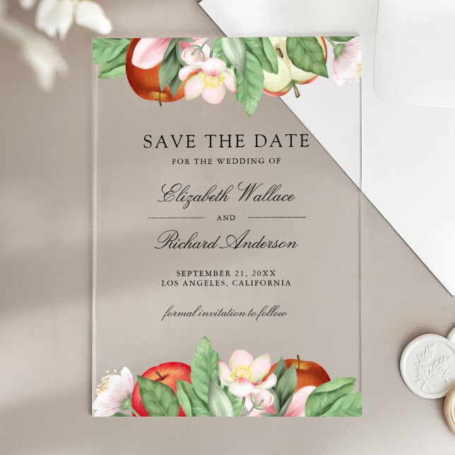 Appley Ever After Apple Wedding Save the Date (Creator Uploaded)