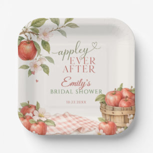 Appley EVER AFTER Bridal Shower Paper Plates