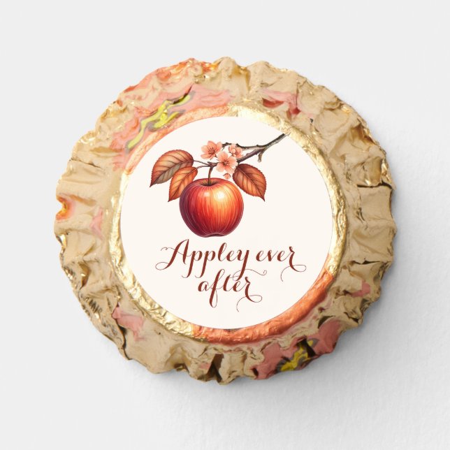 Appley Ever After Fall Bridal Shower Reese's Peanut Butter Cups (Front)