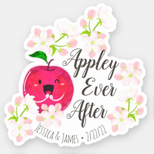 Appley Ever After _ Punny Garden Sticker