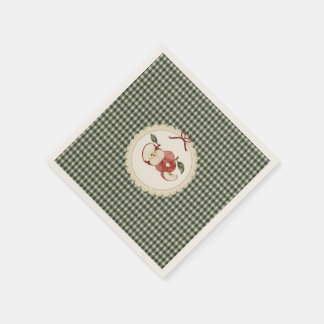 Appley Ever After vintage gingham Napkins