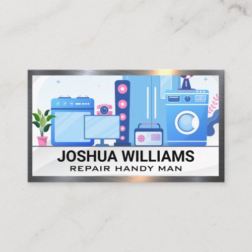 Appliance Furniture  Repairman Business Card