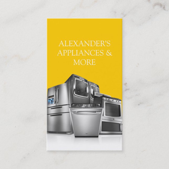 Appliance Installation and Repair Business Card (Front)