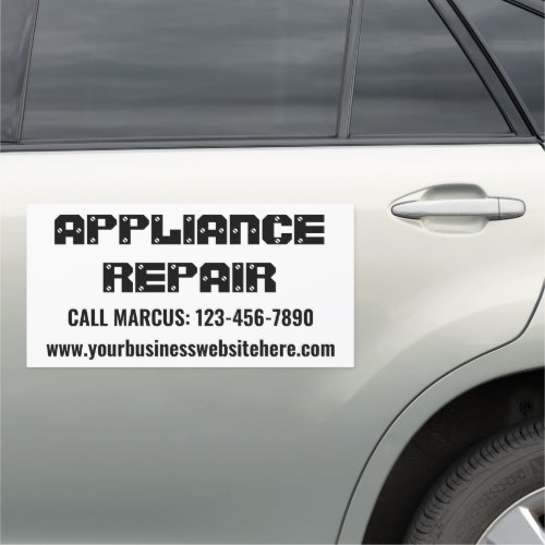 Appliance Repair Advertisement Car Magnet