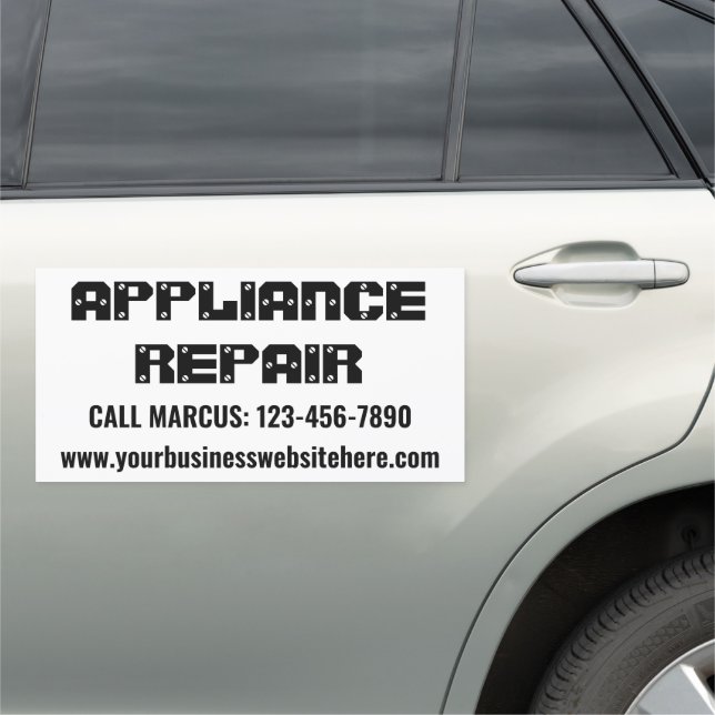 Appliance Repair Advertisement Car Magnet (In Situ)