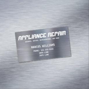 Appliance Repair Business Card Magnet