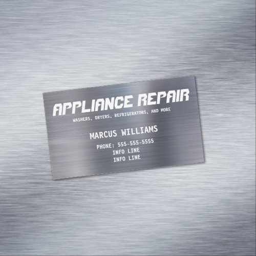 Appliance Repair Business Card Magnet