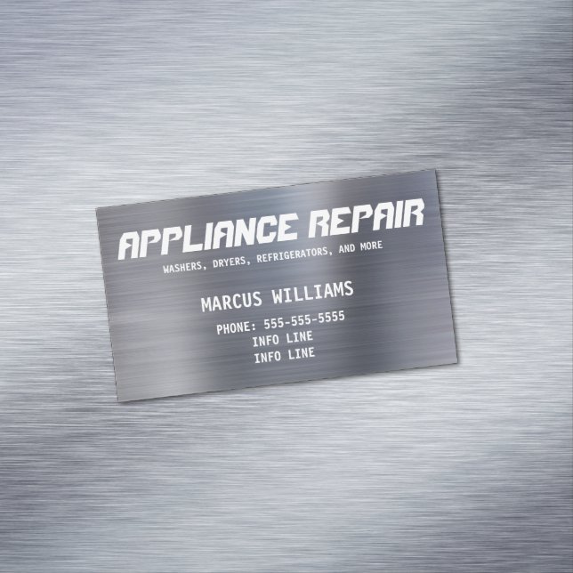 Appliance Repair Business Card Magnet (In Situ)