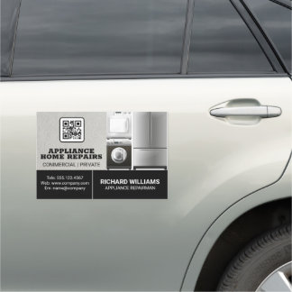 Appliance Repair Home Services | QR Code Car Magnet