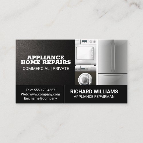 Appliance  Repair House Services Business Card