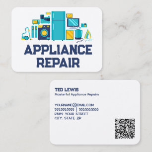 Appliance Repair QR Business Card