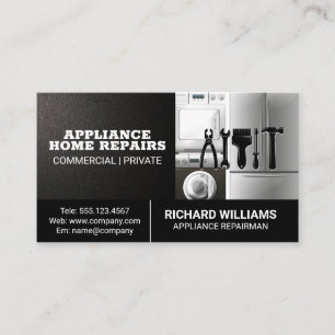 Appliance Repair Services Business Card