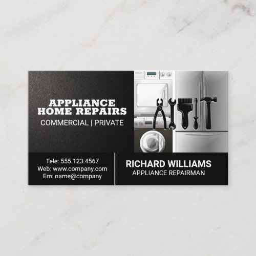 Appliance  Repair Services Business Card