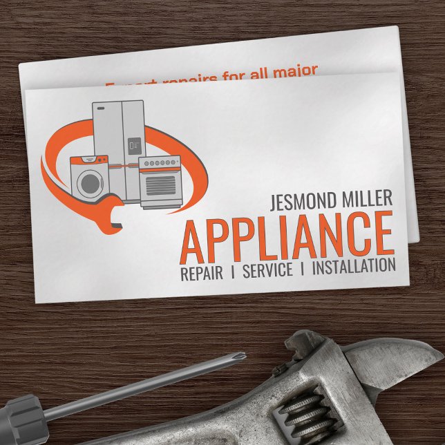 Appliance Repair Services Business Card (Creator Uploaded)
