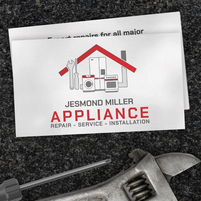 Appliance Repair Services Business Card (Creator Uploaded)
