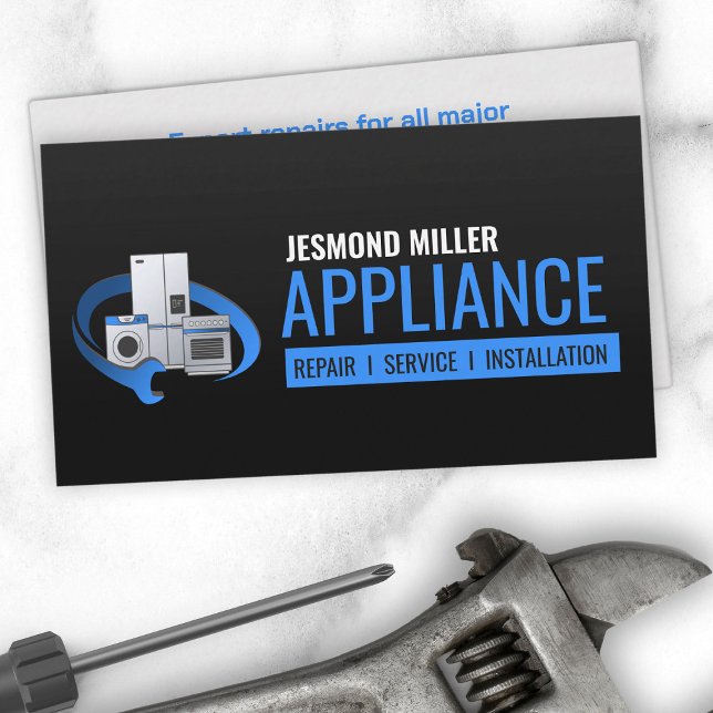 Appliance Repair Services Business Card (Creator Uploaded)