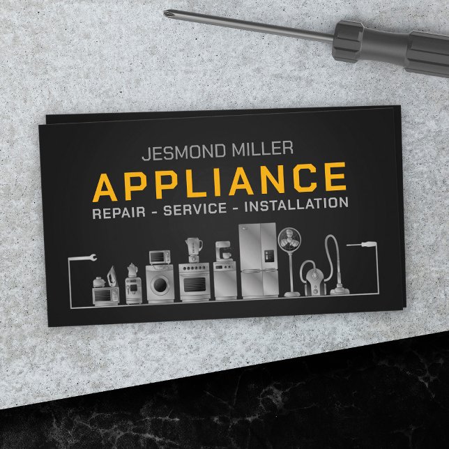 Appliance Repair Services Business Card (Creator Uploaded)