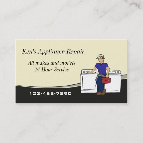 Appliance Repairman business card