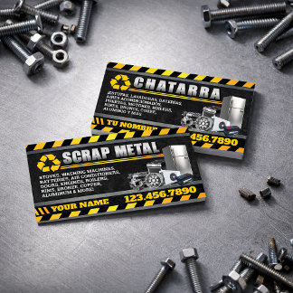 Appliance & Scrap Metal Bilingual Business Card