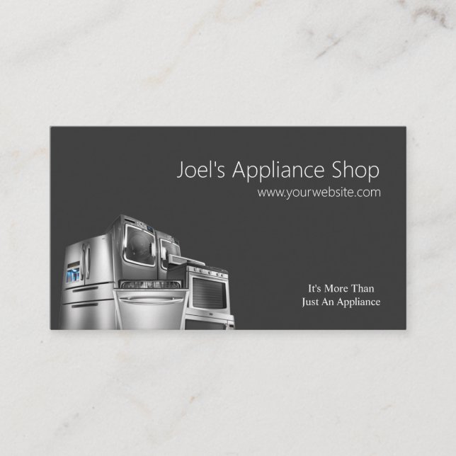 Appliance Shop, Installation, Repair Business Card (Front)