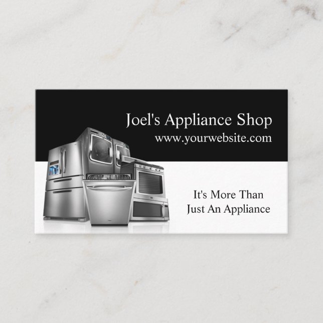 Appliance Shop, Installation, Repair Business Card (Front)