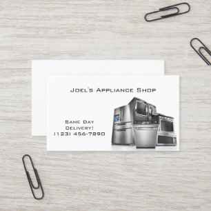 Appliance Shop, Installation, Repair Business Card