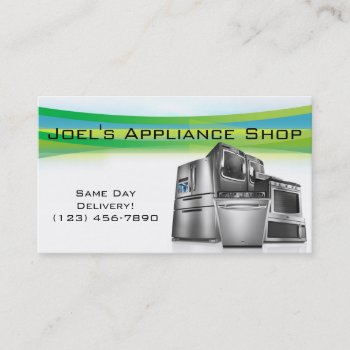 Appliance Shop  Installation  Repair Business Card by imageO at Zazzle