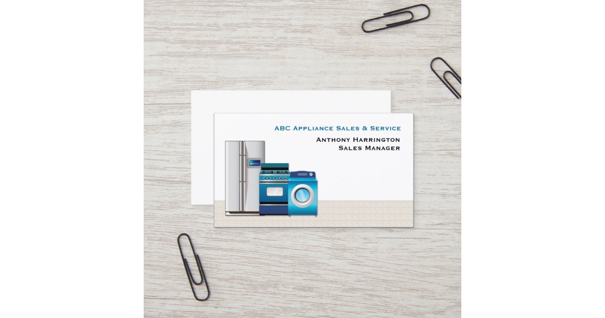 Appliances Business Card | Zazzle.com