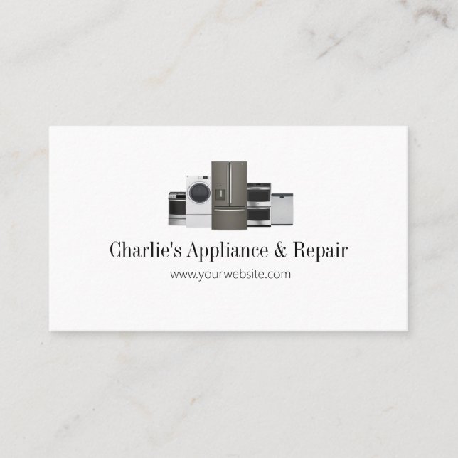 Appliances Repair Services  Business Card (Front)