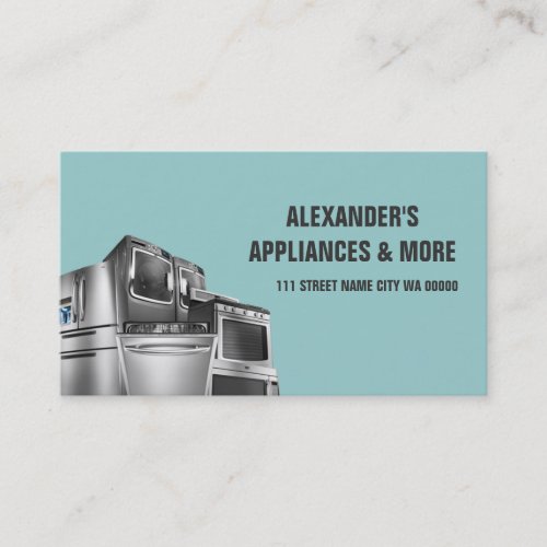 Appliances Sales Installation Repair Business Card Template